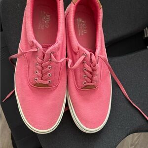 Polo by Ralph Lauren mens Vibrant Pink Sneakers